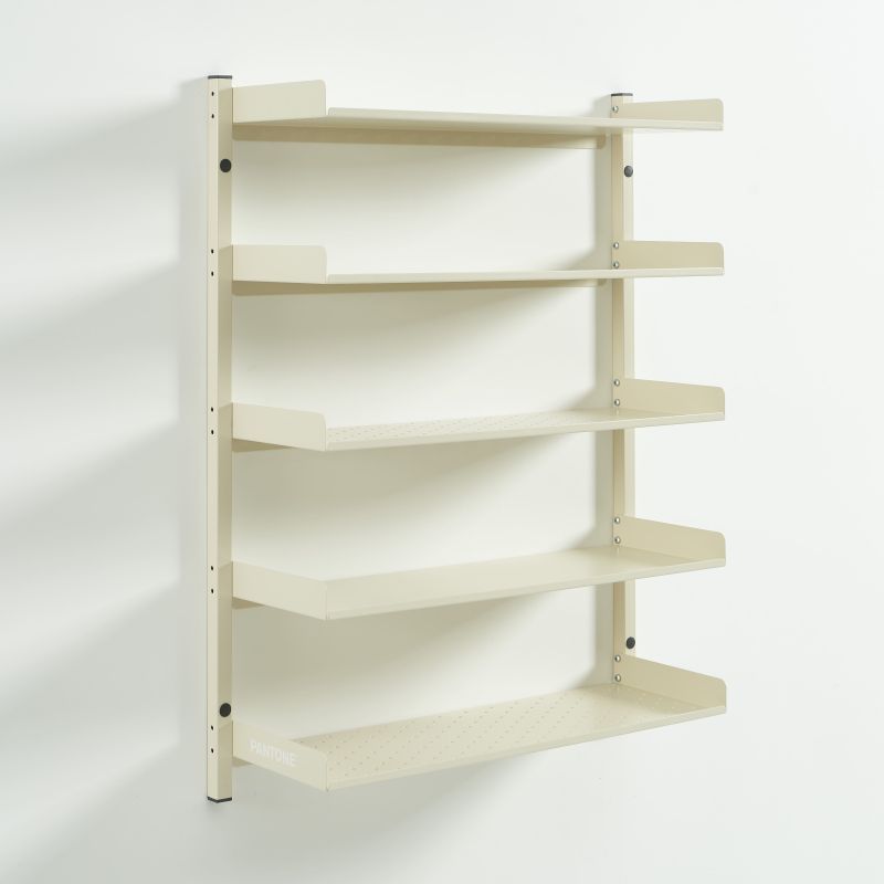 Etagère murale PANTONE métal beige tofu h80cm