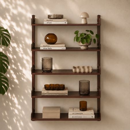 Etagère murale PANTONE métal bordeaux h80cm