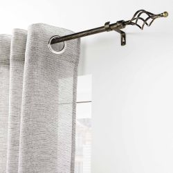 Tringle extensible TWISTY noir/doré, kit complet (120210 cm)