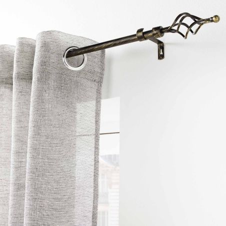 Tringle extensible TWISTY noir/doré, kit complet (120210 cm)