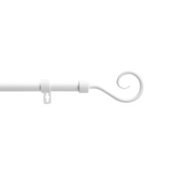 Tringle extensible ARABESQUE blanc, kit complet (210380 cm)