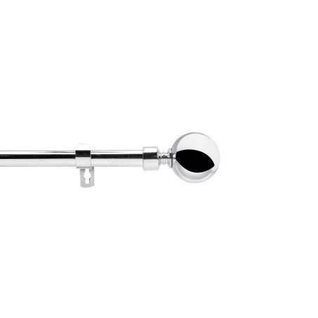 Tringle extensible SPHERA chrome, kit complet (210380 cm)