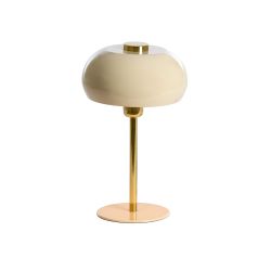 Lampe de table WILL beige brillant et doré Ø22x34 cm