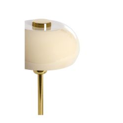 Lampe de table WILL beige brillant et doré Ø22x34 cm