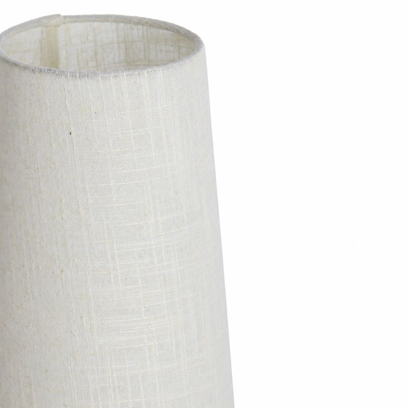 Lampe de table YUMI bois foncé et beige Ø15x42 cm