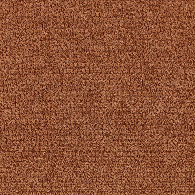 Canapé d'angle droit compressé WESTA 4 places tissu chenille terracotta