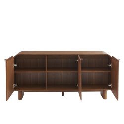 Buffet LUA placage frêne cannage 3 portes 165 cm