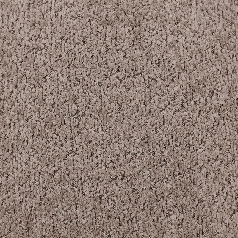 Canapé droit compressé et convertible CHIMA déplimousse 3 places tissu chenille marron