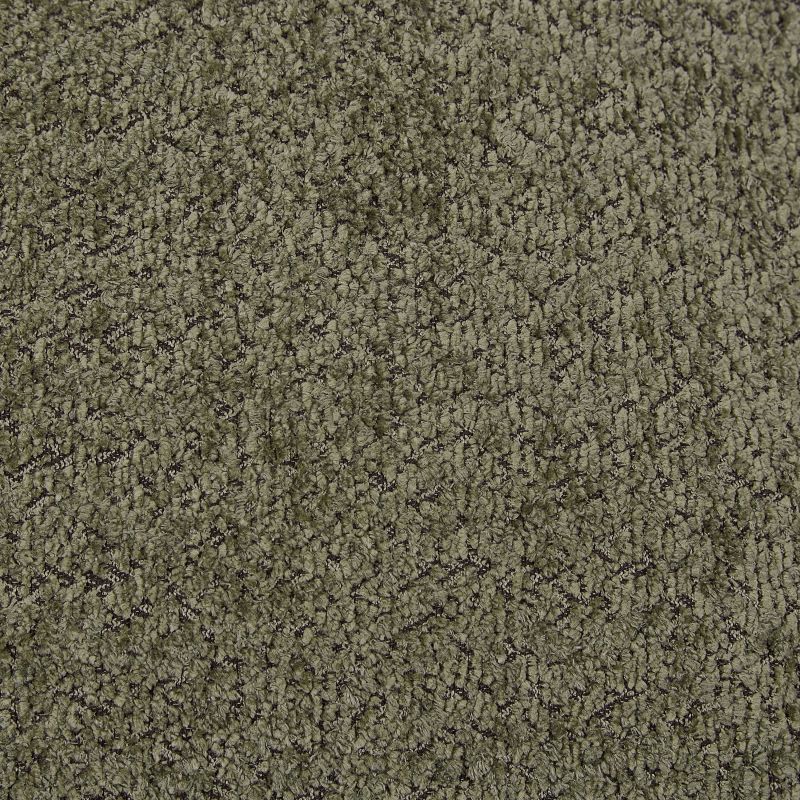 Canapé droit compressé et convertible CHIMA déplimousse 3 places tissu chenille vert