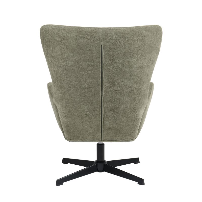 Fauteuil rotatif DACTYL 1 place tissu vert