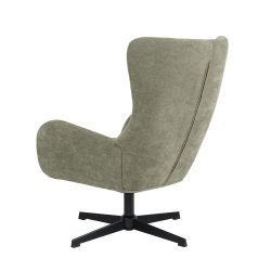 Fauteuil rotatif DACTYL 1 place tissu vert