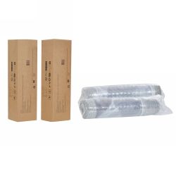 Canapé d'angle droit compressé FEYA 4 places tissu chenille vert