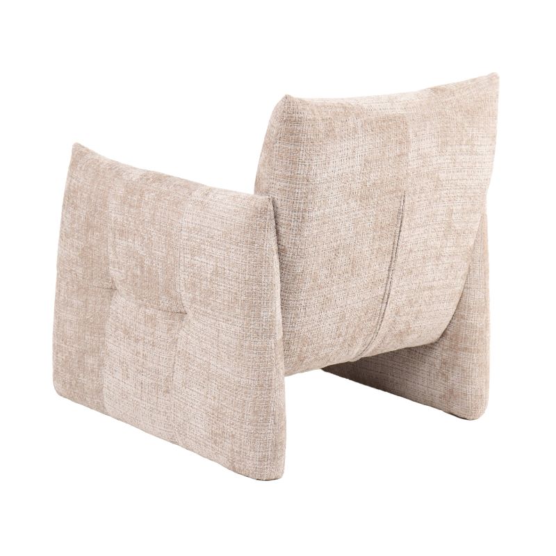 Fauteuil fixe GALATEA 1 place tissu beige