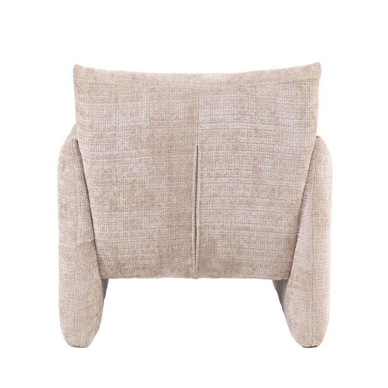Fauteuil fixe GALATEA 1 place tissu beige