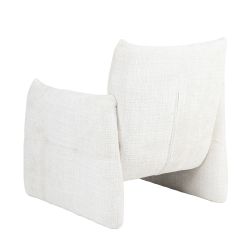 Fauteuil fixe GALATEA 1 place tissu crème