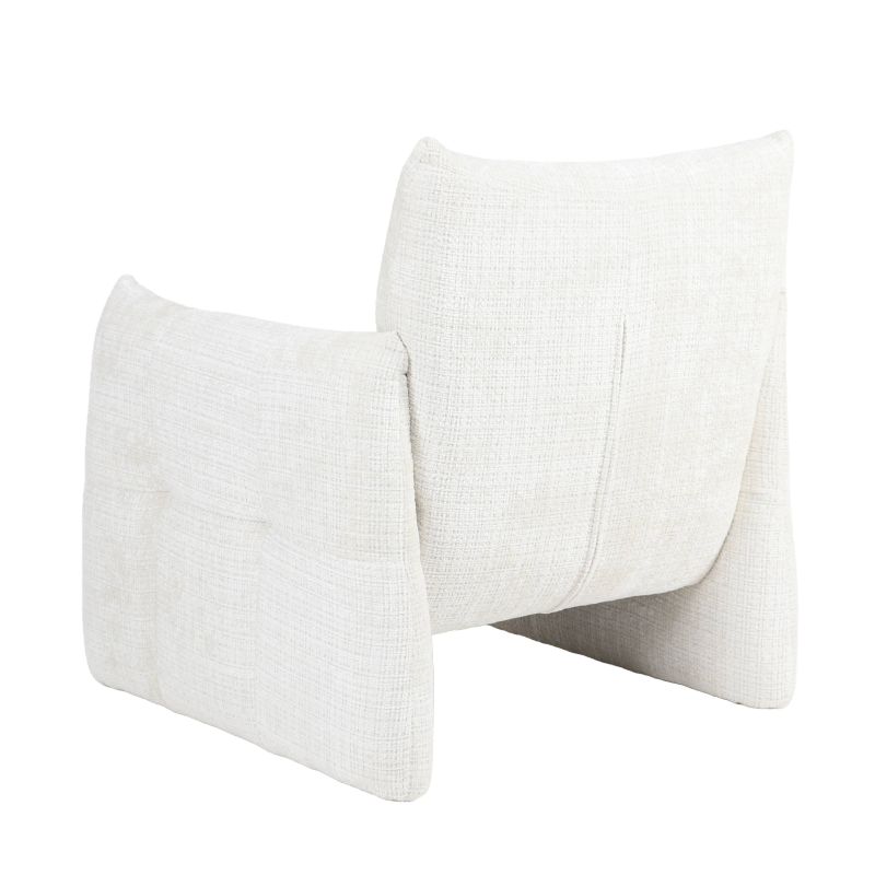 Fauteuil fixe GALATEA 1 place tissu crème