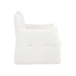 Fauteuil fixe GALATEA 1 place tissu crème