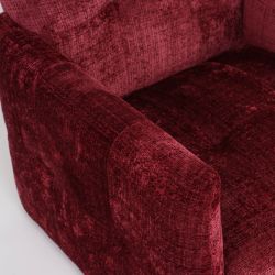 Fauteuil fixe GALATEA 1 place tissu rouge