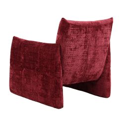 Fauteuil fixe GALATEA 1 place tissu rouge
