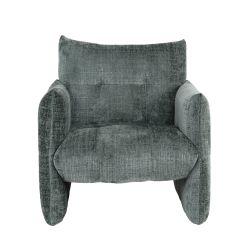 Fauteuil fixe GALATEA 1 place tissu vert