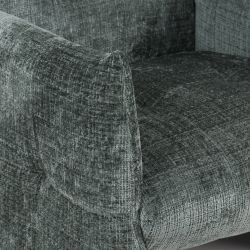 Fauteuil fixe GALATEA 1 place tissu vert
