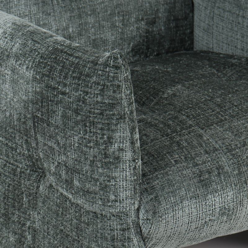 Fauteuil fixe GALATEA 1 place tissu vert