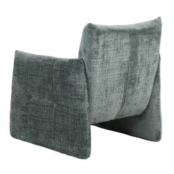 Fauteuil fixe GALATEA 1 place tissu vert