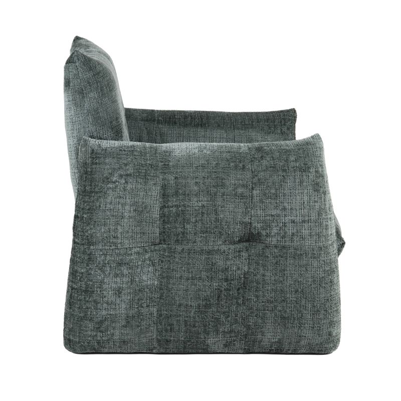 Fauteuil fixe GALATEA 1 place tissu vert