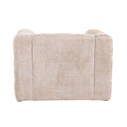 Fauteuil fixe NAIAD 1 place tissu texturé beige