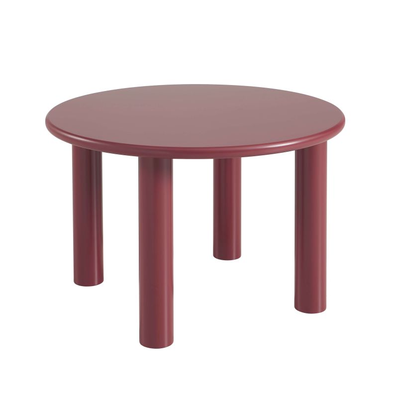Table basse MARA effet laqué bordeaux
