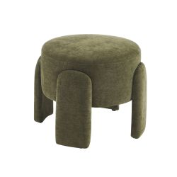 Pouf INA tissu vert