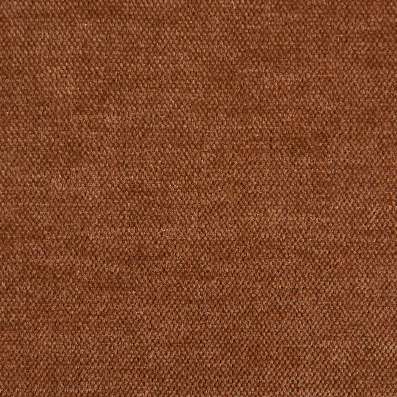 Lot de 2 chaises OREL tissu marron et pieds métal effet bois
