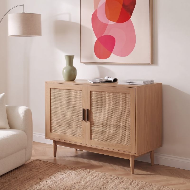 Buffet AMANAcannage rotin2 portes 90cm