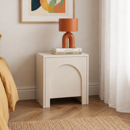 Table de chevet EDDA coloris cachemire