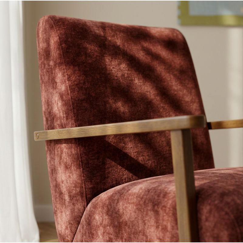 Fauteuil PROTEUS tissu rouge 1 place
