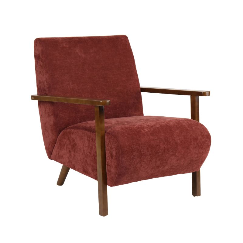 Fauteuil PROTEUS tissu rouge 1 place