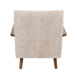 Fauteuil PROTEUS tissu léopard beige 1 place