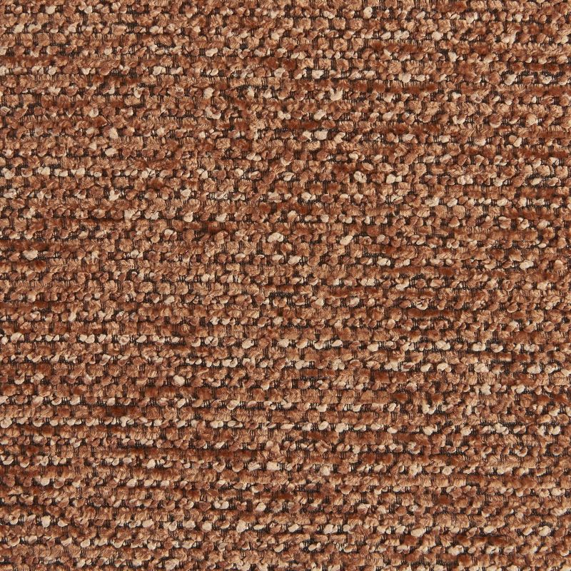Fauteuil rotatif GEMI 1 place tissu chenille terracotta