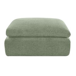 Pouf compressé MEKA 1 place tissu chenille marron