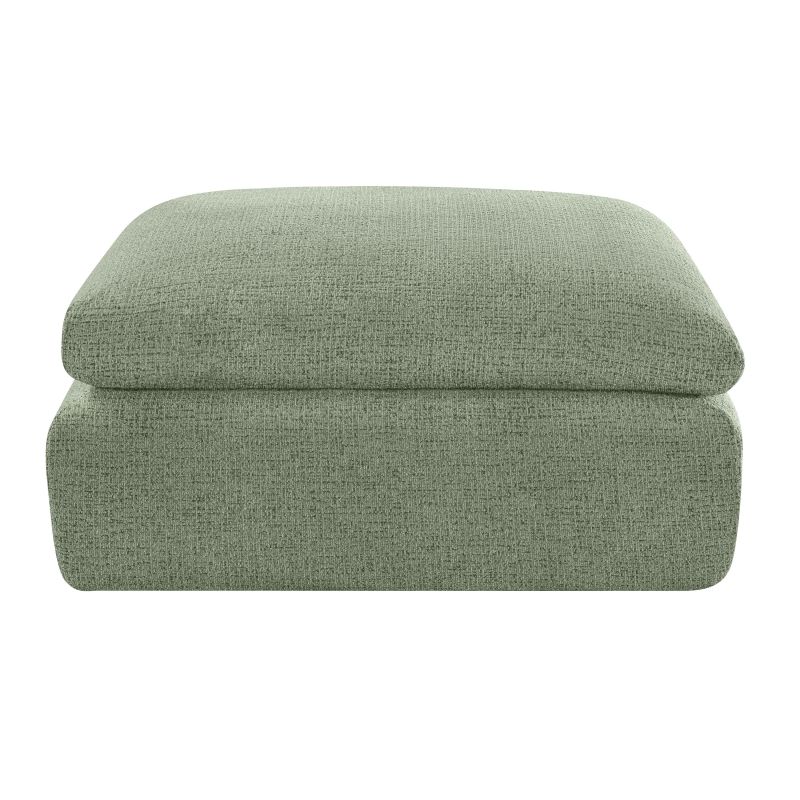Pouf compressé MEKA 1 place tissu chenille marron