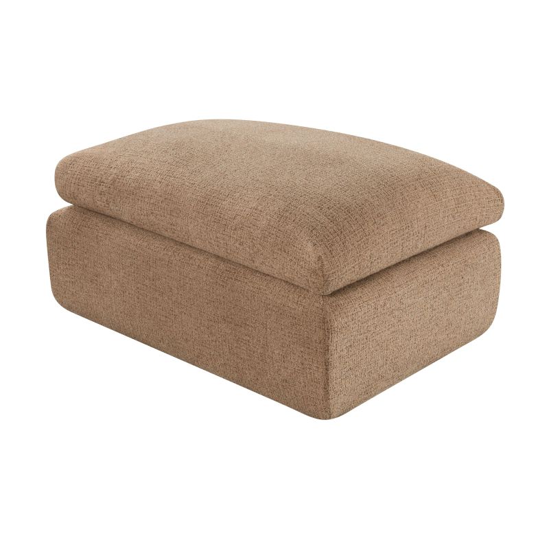 Pouf compressé MEKA 1 place tissu chenille vert