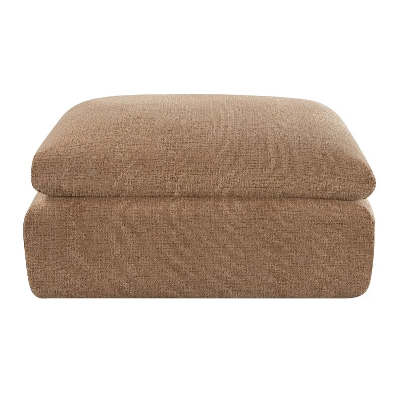 Pouf compressé MEKA 1 place tissu chenille vert