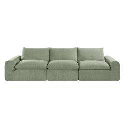 Chauffeuse compressée MEKA 1 place tissu chenille vert