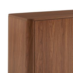 Buffet haut ORLO effet noyer 2 portes 90cm