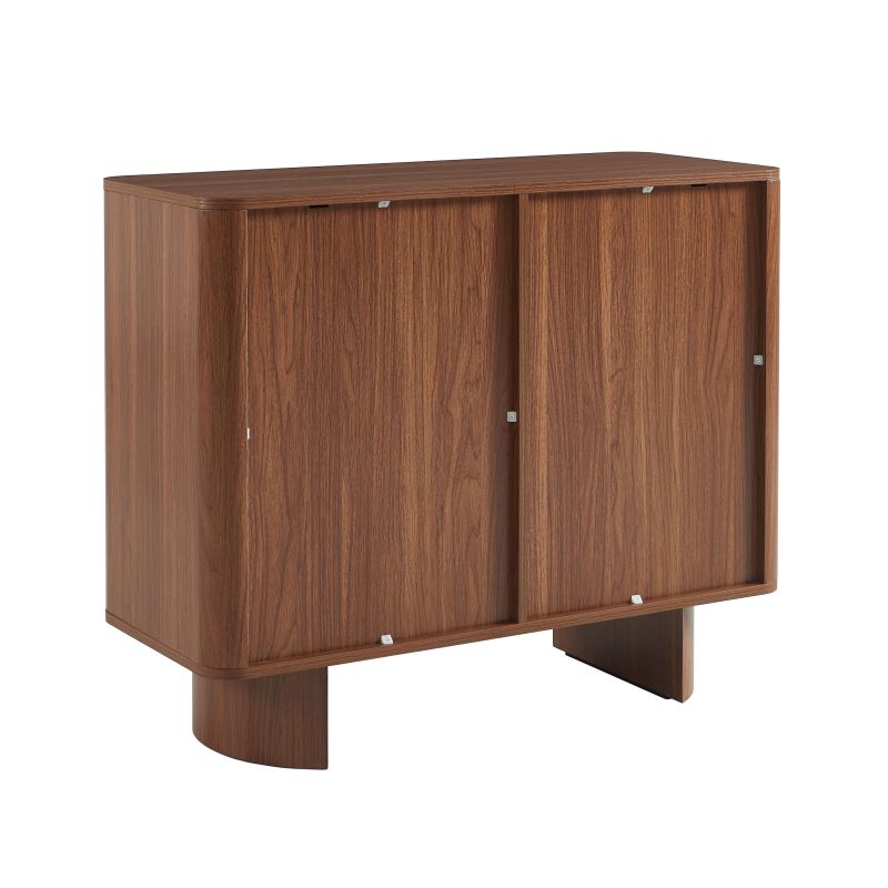 Buffet haut ORLO effet noyer 2 portes 90cm