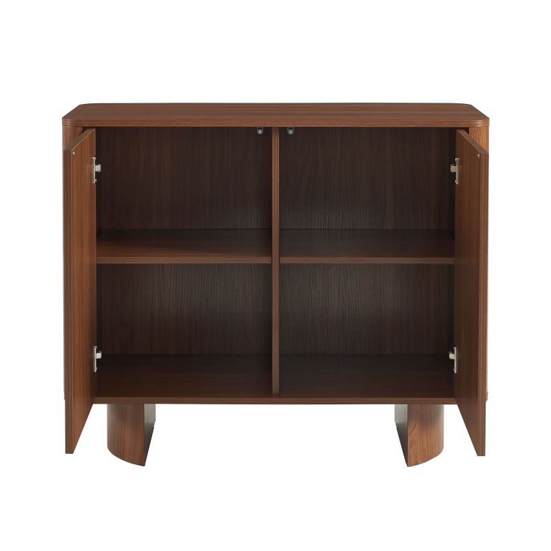 Buffet haut ORLO effet noyer 2 portes 90cm