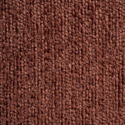 Canapé d'angle gauche compressé VENA 4 places tissu bouclette texturé terracotta