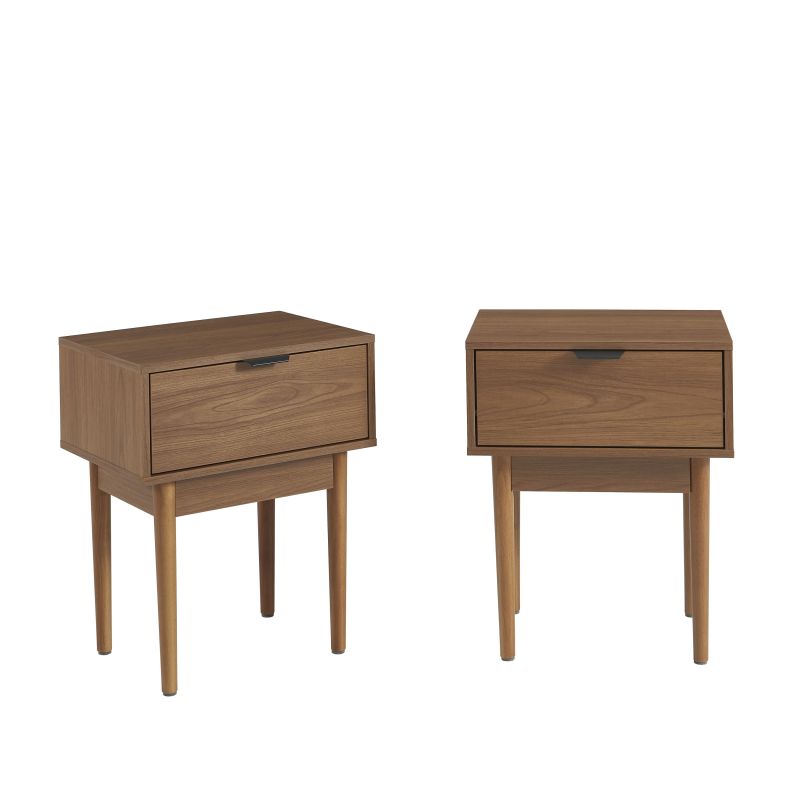 Lot de 2 chevets ALMA effet noyer 40cm