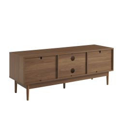 Meuble tv ALMA effet noyer 130cm