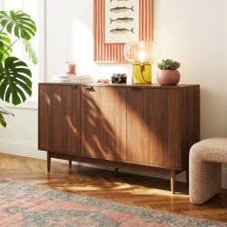 Buffet ALMA effet noyer 133cm
